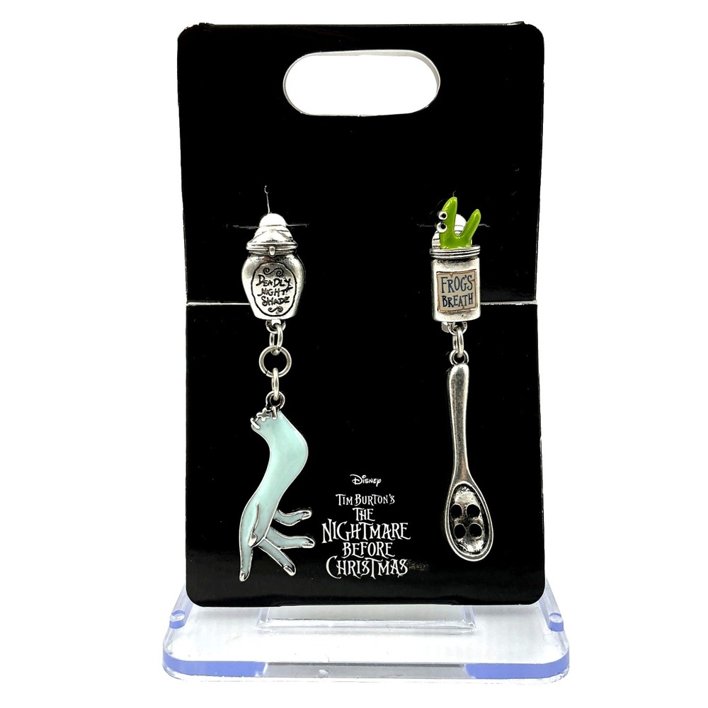 Tokyo Disney Resort Nightmare Before Christmas Sally Clip On Earrings Japan NWT